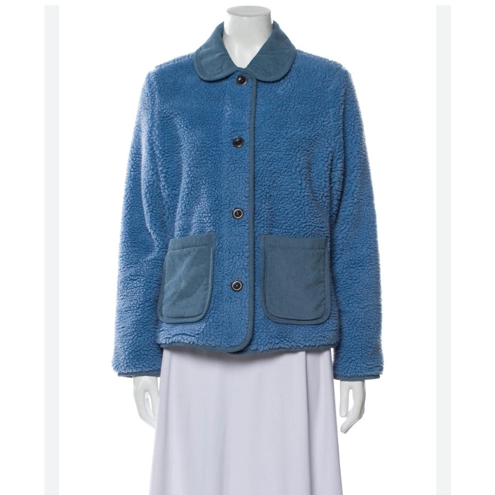 NWOT Alex Mill Blue Sherpa Jacket Size Medium
